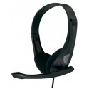 Auricular cupula con microfono para pc negro