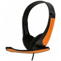 Auricular cupula con microfono para pc naranja