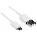 Conexion usb a - micro usb b 5pin blanco 1 m