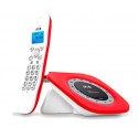 Telefono inalambrico glamour spc rojo