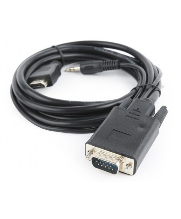 Convertidor hdmi a vga con audio cable 1.8m