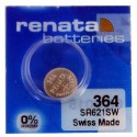 Pila ox de plata 1.55v (sr621sw) 364 blister 10 unidades renata