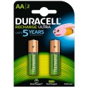 Bateria recargable aa 2500 mah duracell blister 2