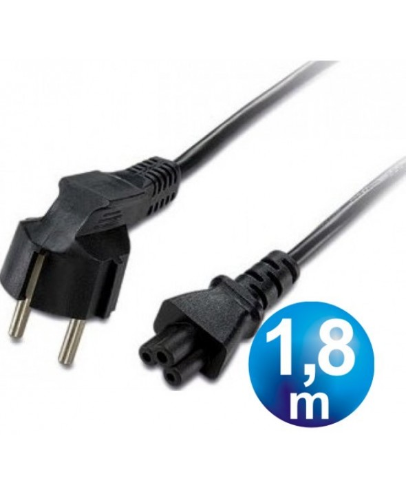 Cable alimentacion 3x0.75 mm² tipo trebol 1.8m