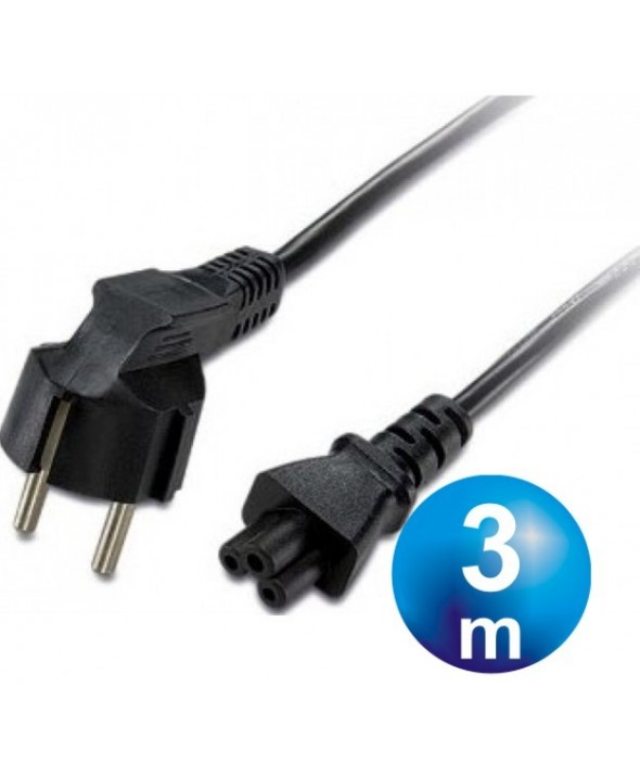 Cable alimentacion 3x0.75 mm² tipo trebol 3m