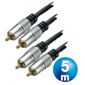 Conexion audio 2 rca m/m ht cable 5m