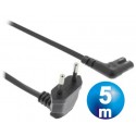 Cable alimentacion 2 x 0.75 mm² tipo "8" codo 5 m