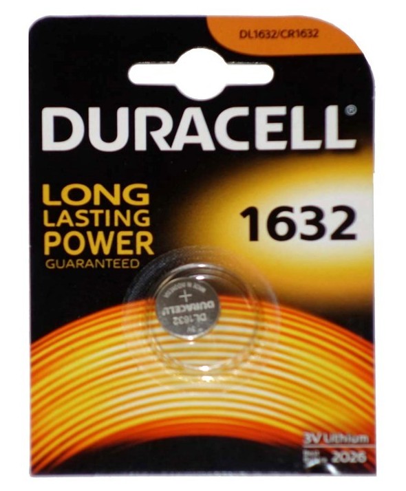 Pila litio cr1632 duracell blister de 1 unidad