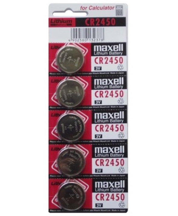 Pila litio cr2450 maxell blister de 5 uds