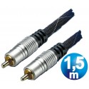 Conexion audio rca m/m audio ht 50 ohm 1.5m