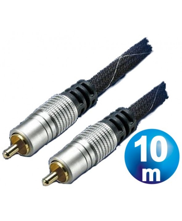 Conexion video rca m/m video ht 75 ohm 10m