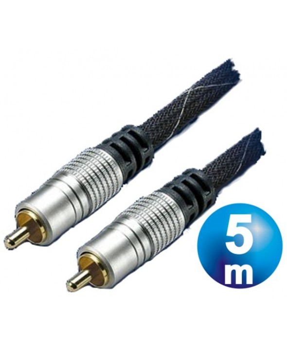 Conexion video rca m/m video ht 75 ohm 5m