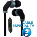 Auricular intraoido silicona digivolt tv cable 5 metros