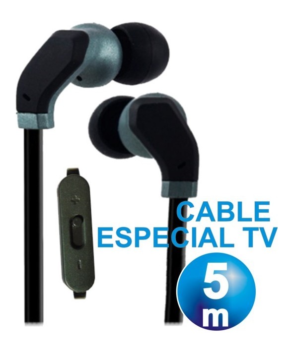 Auricular intraoido silicona digivolt tv cable 5 metros