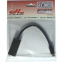 Adaptador mini displayport macho a displayport hembra 0.1m