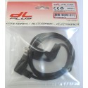 Cable alimentacion 2 x 0.75 mm² tipo "8" codo 1 m