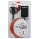 Convertidor de vga + audio a hdmi con alimentacion 