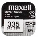 Pila ox de plata 1.55v (sr512sw) 335 maxell