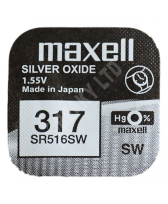 Pila ox de plata 1.55v (sr516sw) 317 maxell