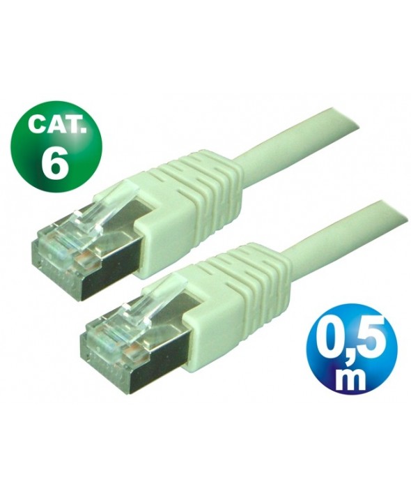 Conexion telefonica m/m rj45 8p8c cat.6 0.5 metros