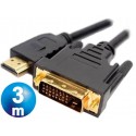 Conexion hdmi m a dvi (18+1) m cable 3m