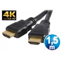 Conexion hdmi m/m 3d 4k cable 1.5 m