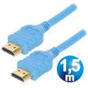 Conexion hdmi m/m 3d 4k cable 1.5 m azul