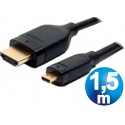 Conexion hdmi macho a hdmi micro macho cable 1.5m