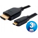 Conexion hdmi macho a hdmi micro macho cable 3 m