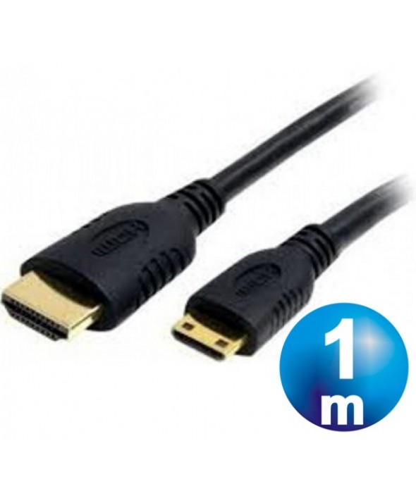 Conexion hdmi/m a mini hdmi/m oro 1 m