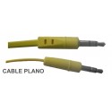 Conex.audio jack 3.5mm m/m st plano 1.5m amarillo