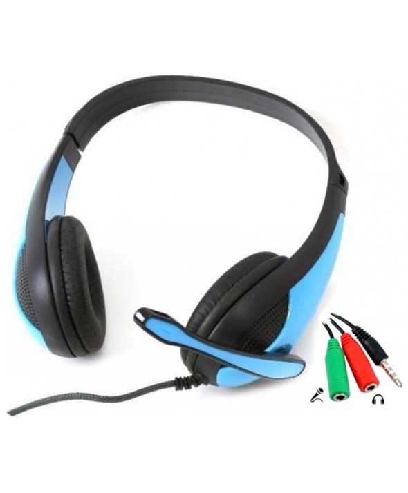 Auricular cupula gaming pc+ps4 freestyle azul