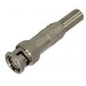 Conector bnc macho tornillo metal 