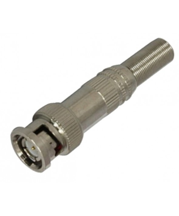 Conector bnc macho tornillo metal 