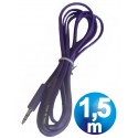 Conex.audio jack 3.5mm m/m st plano 1.5m purpura