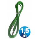 Conex.audio jack 3.5mm m/m st plano 1.5m verde