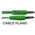 Conex.audio jack 3.5mm m/m st plano 1.5m verde