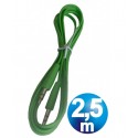 Conex.audio jack 3.5mm m/m st plano 2.5m verde