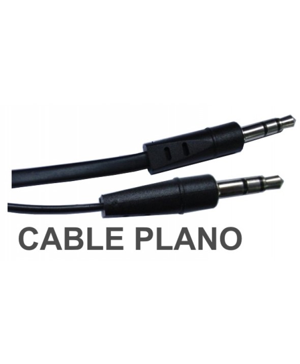 Conex.audio jack 3.5mm m/m st plano 3m negro