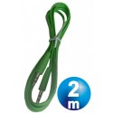 Conex.audio jack 3.5mm m/m st plano 2m verde