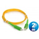 Conexion fibra optica datos sc-sc m/m cable 2 m