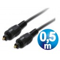 Conexion fibra optica ht toslink m/m cable 0.5m