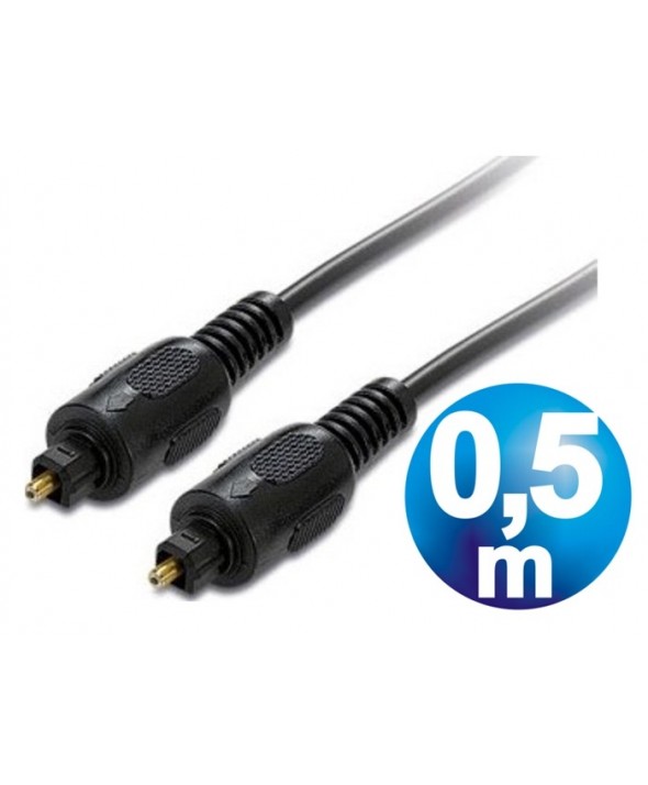 Conexion fibra optica ht toslink m/m cable 0.5m