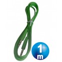 Conexion jack 3.5 mm m/m st plano 1 m verde