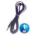 Conexion jack 3.5 mm m/m st plano 1 m purpura