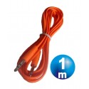 Conexion jack 3.5 mm m/m st plano 1 m naranja