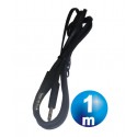 Conexion jack 3.5 mm m/m st plano 1 m negro