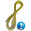 Conexion jack 3.5 mm m/m st plano 1 m amarillo