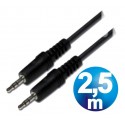 Conexion jack 3.5 m/m cable 2.5 m