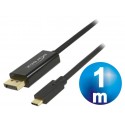 Conexion displayport 1.1 macho a usb-c macho 1 m 4k 